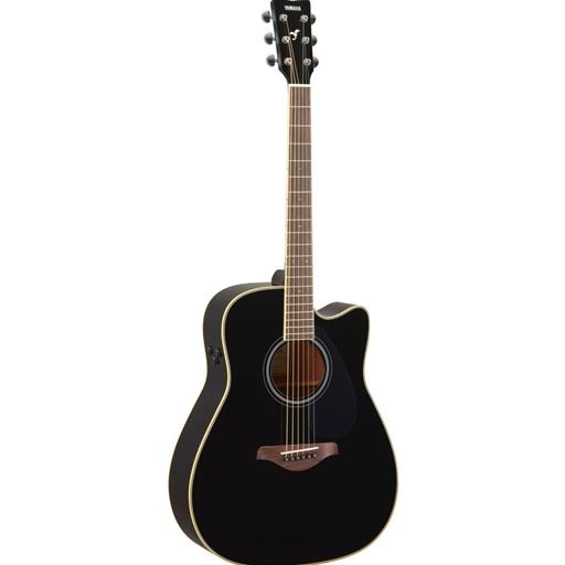 Yamaha TransAcoustic - Folk Guitar with cutaway, Solid Sitka Spruce Top, Mahogany Back & Sides, Die Cast Chrome Tuners, Black